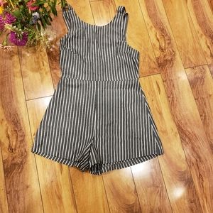 Nordstrom LUSH pinstripe romper